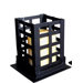 Square Wrought Iron Pillar Candle Holder