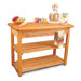 French Country Prep Table with Butcher Block Top