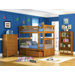 Columbia Bunk Bed with Flat Panel Drawers