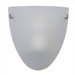 Metropolis  Wall Sconce in Brushed Nickel with a Satin Etched Glass Shade