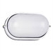 10.5" Oval Commercial  Outdoor Sconce in White