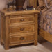 Lodge 100 3 Drawer Nightstand