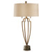 Ansari Two Light Table Lamp in Firenze Gold