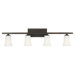 Boulevard Four Light Bath Vanity in Oil Rubbed Bronze