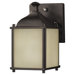 Terrace One Light Outdoor Wall Lantern with Cream Snow Shade in Oil Rubbed Bronze