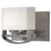 Bleeker Street One Light Wall Sconce in Brushed Steel