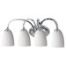 Perry Four Light Bath Vanity in Chrome