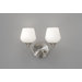 Merritt Two Light Bath Vanity in Brushed Steel