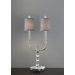 Pelham Manor Two Light Table Lamp in Polished Nickel