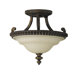 Drawing Room 2 Light Semi Flush Mount