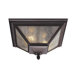 Homestead Two Light Outdoor Flush Mount in Oil Rubbed Bronze