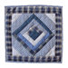 Blue Log Cabin Toss Pillow