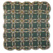 Green Double Wedding Ring Throw Quilt
