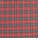 Red and Black Plaid White Lines Curtain Valance