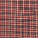 Maroon Red and Black Plaid Toss Pillow