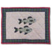 Cabin and Fish Crib Toss Pillow