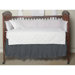 Blue and White Plaid Fabric Crib Dust Ruffle