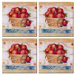 Tuftop Apple Basket Coasters (Set of 4)