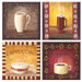 Tuftop Coffee Time Coasters (Set of 4)