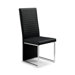 Tempo Black Faux Cuir Dining Chair