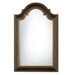 Ribbed Arch Black and Gold Wall Mirror