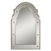 Gella Small Decorative Wall Mirror in Distressed Champagne