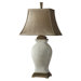 Rory Ivory Table Lamp in Crackled Aged Ivory Glaze with Coffee Bronze