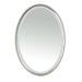 Sherise Beaded Oval Mirror in Brushed Nickel