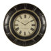 Rudy Wall Clock in Rustic Black