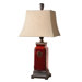 Reggie Table Lamp in Distressed Deep Red