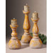 Chateau Ceramic Candlesticks (Set of 3)