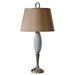 Lilia One Light Table Lamp in Crackled Light Blue