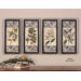 Blue and Lilac Wall Art in Hand Applied Dabb (Set of 4)