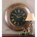 Tyrell Clock in Distressed Walnut Brown