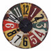 Vintage License Plates Clock
