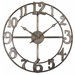 Delevan Clock in Antiqued Silver Leaf