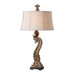Birdena Table Lamp in Antique Golden Champagne