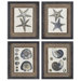 4 Piece Coastal Blue by Grace Feyock Wall Art Set - 18"x15"