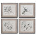 Sepia Leaf Study by Grace Feyock Wall Art - 21" x 24" (Set of 4)