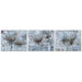 Silver And Taupe Flowers Art