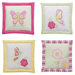 Girls Stripes and Plaids 4 Piece Wall Hangings
