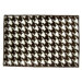 Quilted Houndstooth White/Chocolate Rug