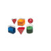 Clear Plastic Geometric 6/pk Volume