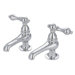Widespread Bathroom Faucet with Metal Lever Handle
