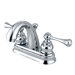Vintage Centerset Bathroom Faucet with Double Lever Handles