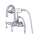 Hot Springs Double Handle Wall Mount Clawfoot Tub Faucet Trim Metal Lever Handle