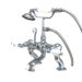 Hot Springs Double Handle Deck Mount Clawfoot Tub Faucet Trim Porcelain Lever Handle