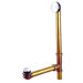 16" Tip Toe Overflow Leg Tub Drain