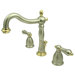 Baltimore Widespread Bathroom Faucet with Double Metal Lever Handles