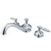 Hot Springs Double Handle Deck Mount Roman Tub Faucet Trim Georgian Lever Handle